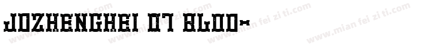 JDZhengHei 01 Blod字体转换